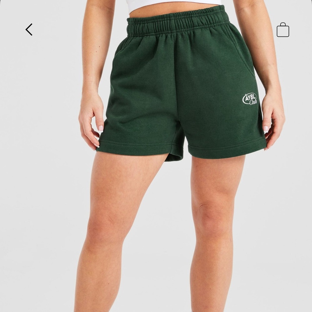 AYBL green club shorts, size L